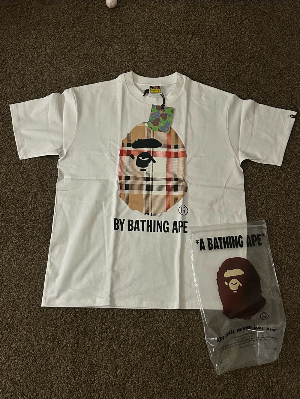 Bape X Burberry Size L